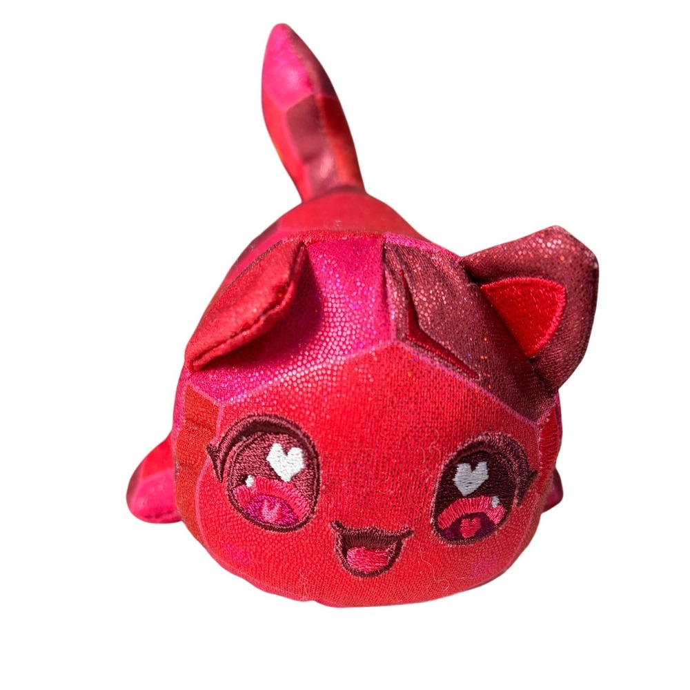 Aphmau MeeMeows Gemstone Collection Series 4 Ruby Cat Mystery Plush Red Glitter